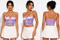 butterfly silky corset