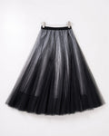 glittering lace 3-layered lined skirt