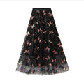 Elegant Luxury Butterfly Sequins Summer Skirt